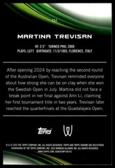 2025 Topps Chrome Tennis Martina Trevisan Prism Refractor #151 1a