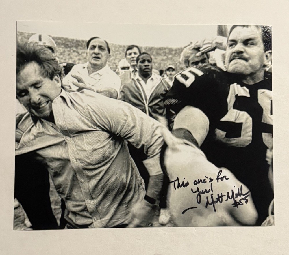 MATT MILLEN SIGNED 8×10 PHOTO OAKLAND RAIDERS LEGEND PUNCH AUTOGRAPHED COA