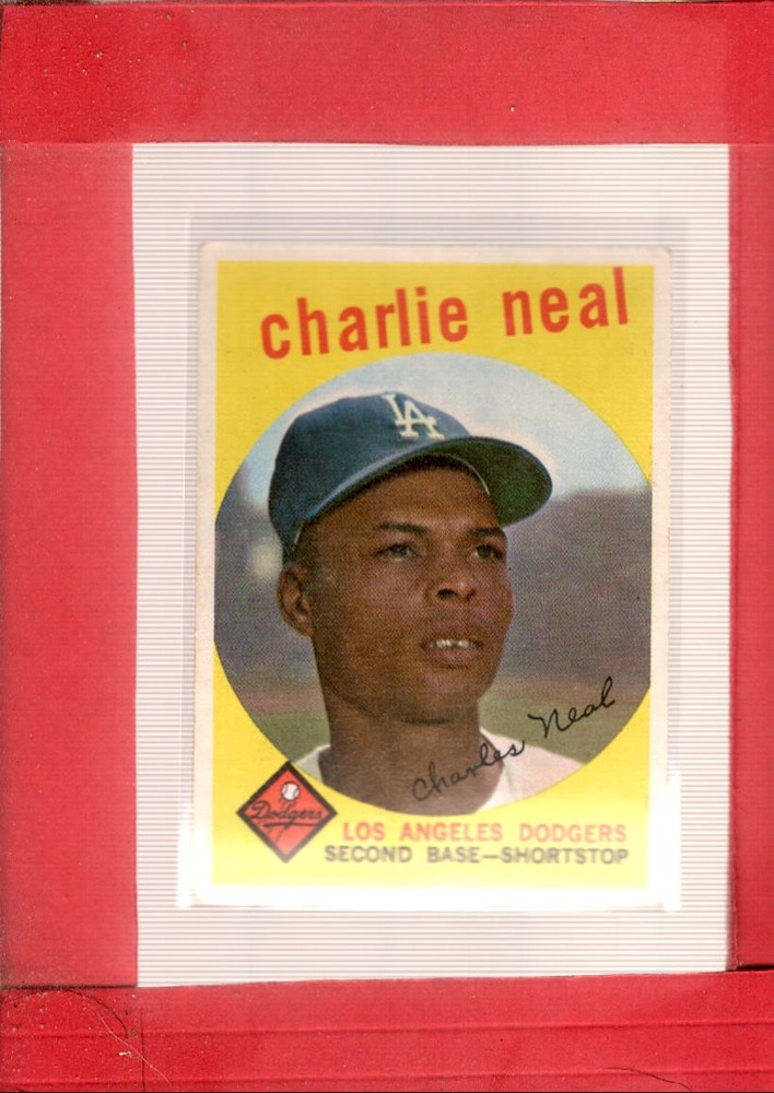 1959 Topps #427 Charlie Neal EX Excellent Dodgers ID:76494