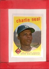 1959 Topps #427 Charlie Neal EX Excellent Dodgers ID:76494