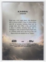 #69 2025 Topps Chrome Star Wars SAPPHIRE Kassa