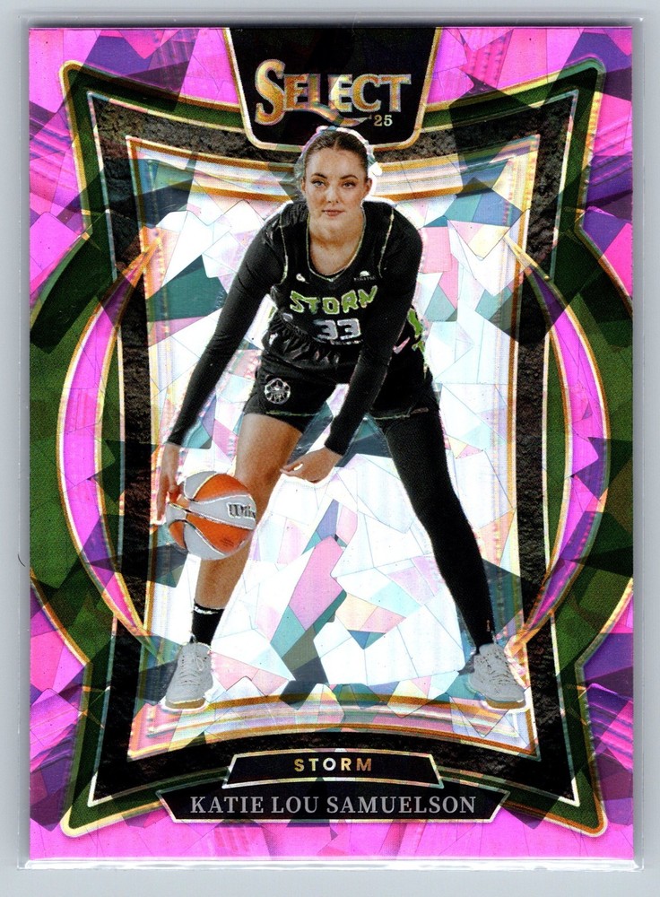 2025 Panini Select Katie Lou Samuelson Pink Ice Concourse Level