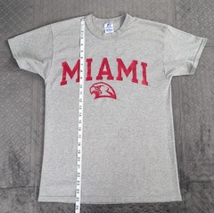 Miami University RedHawks T Shirt Y2K Russell Athletic Short Sleeve Men Small