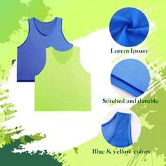 24 Pieces Nylon Scrimmage Team Pinnies Practice Jerseys Training Sports Vests…