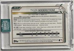 2024 Topps Archives Signature Series Tyler Soderstrom Auto #BD-15 55/59 Mint-A&rsquo;s