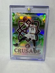2016/17 Excalibur LEBRON JAMES “CRUSADE” CAMO REFRACTOR HOLO SSP #1 RARE