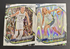 Panini 2025 WNBA Prizm Paige Bueckers White Seismic RC 2 Card Lot #5 #147