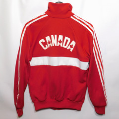Vintage Original 1980s NATIONAL TEAM CANADA Adidas Olympics World Cup Jacket M