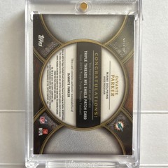 1/1 2015 Topps Triple Threads Shield Relic Devante Parker (MEM, RC) Dolphins