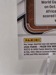 2026 Panini Prizm FIFA World Cup Bazoumana Toure Ivory Coast RC /8 BLACK/GOLD SP