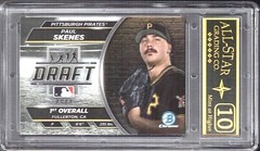 2023 Bowman Draft Night Paul Skenes #BDN-7 Rookie Card Graded ASG 10