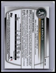 2025 Bowman Draft – Chrome Jamie Arnold #BDC-30 Etched in Glass Variation
