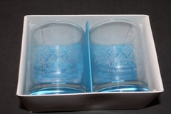 SUPER BOWL XXX 1996 ARIZONA SOUVENIR GLASS SET w/ ORIGINAL BOX AND COVER (581)