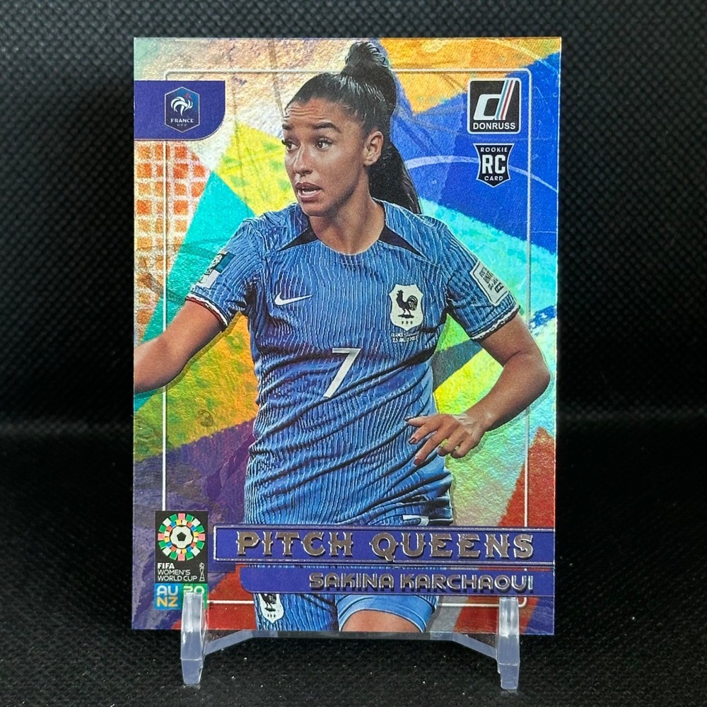 * SAKINA KARCHAOUI Pitch Queens #10 France RC • 2023 Donruss Womens World Cup