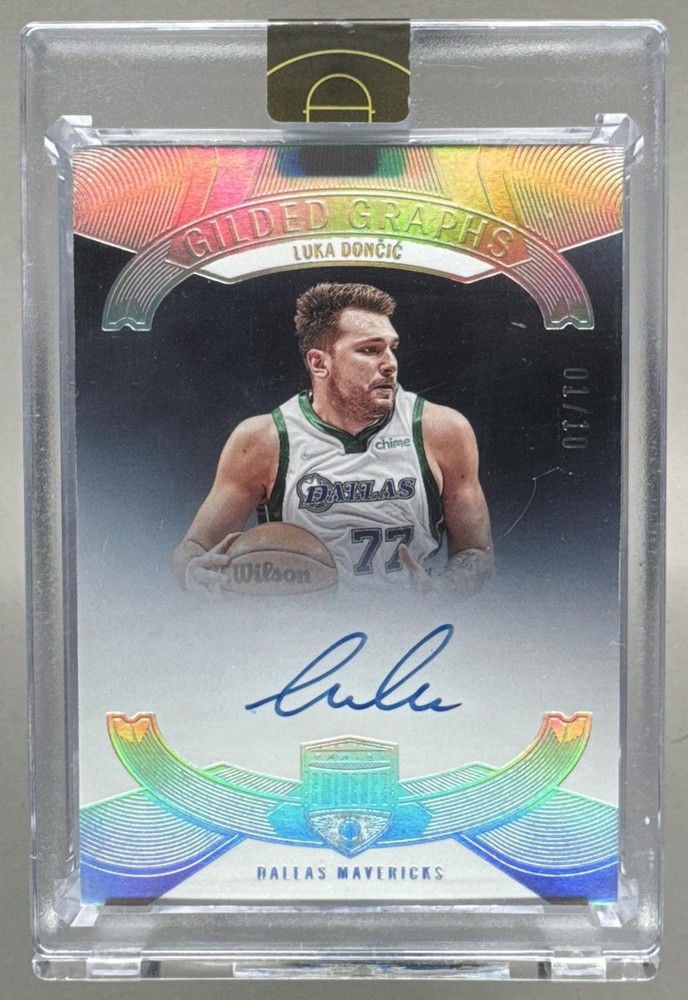 Luka Doncic 2021 Panini Eminence #GG-LUD Gilded Graphs Auto 1/10