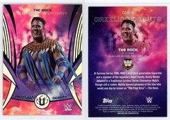 2025 Topps Universe WWE Dazzling Debuts The Rock #DDE-9 9et