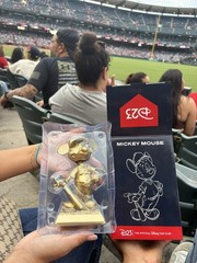 Los Angeles Angels GOLD Mickey Mouse Bobblehead SGA 8/12/26 Giveaway