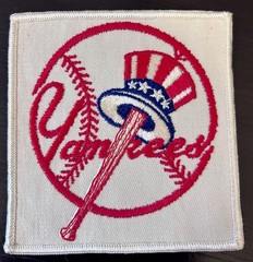 New York Yankees Vintage MLB Baseball Patch 4 x 4inches 1970’s era