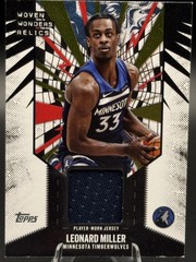 2025-26 Topps – Woven Wonders Relics Leonard Miller #WW-LM (MEM)