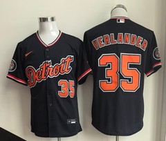 Nike Detroit Tigers Navy Alternate Limited Stitched MLB Jersey Mens Size S – 2XL