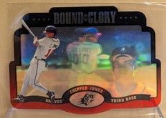 1996 SPx BOUND FOR FLORY #6 Chipper Jones HOF RARE DIE CUT HOLOGRAM INSERT