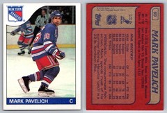 1985-86 Topps #69 MARK PAVELICH New York RangersEX