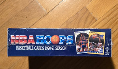 1990-91 NBA Hoops Series 1 Box 36 Packs Factory Sealed D Robinson Michael Jordan