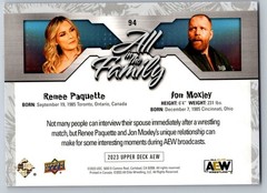 2023 Upper Deck AEW All in the Family #94 Renee Paquette Jon Moxley