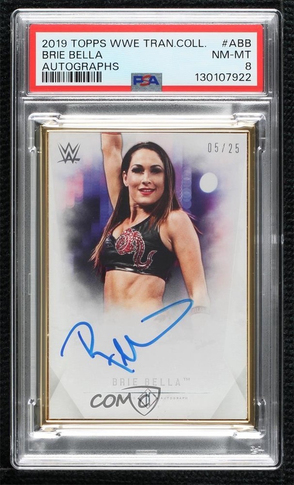 2019 Topps WWE Transcendent Collection 5/25 Brie Bella #A-BB PSA 8 Auto xr5