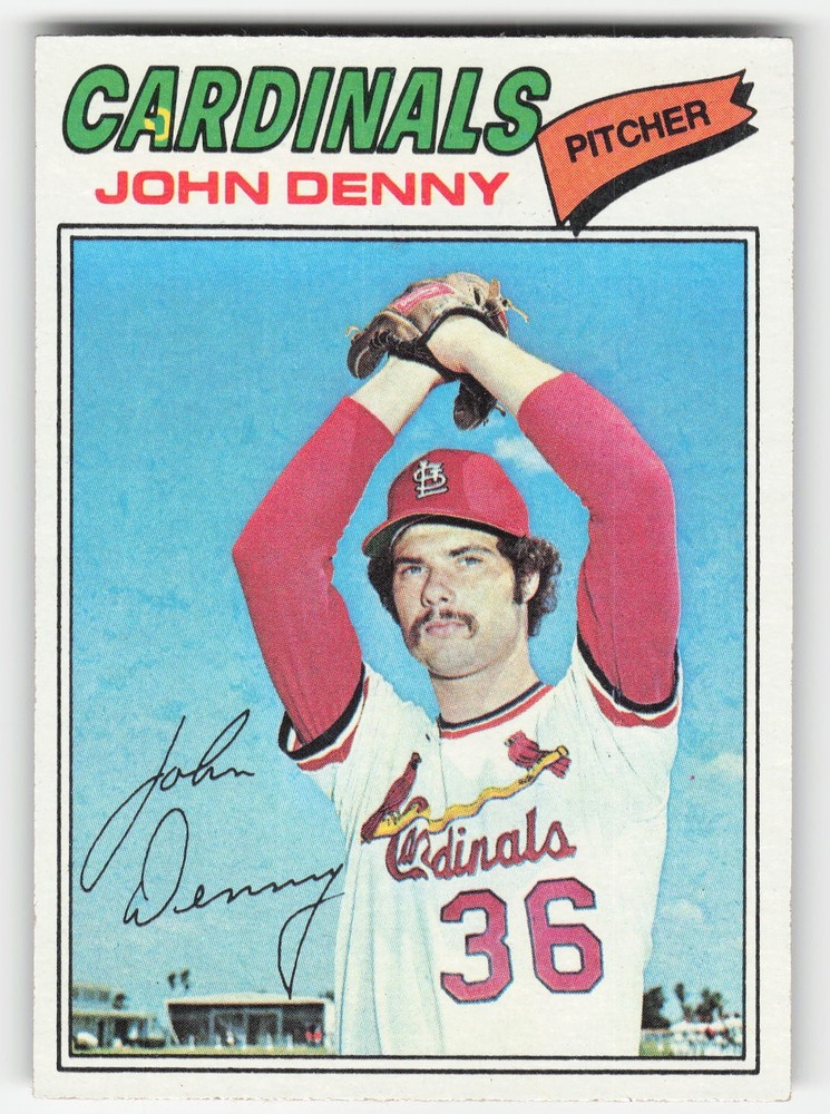 John Denny 1977 Topps #541 St. Louis Cardinals Ex-Mt