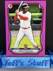 2026 Bowman Justin Gonzales Pink #BP-141 Boston Red Sox #’d /175