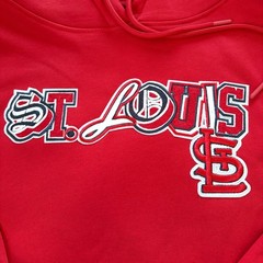 St.Louis Cardinals Women’s Cropped Hoodie Red STL Patch MLB ProStandard NWT XL