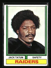 Jack Tatum 1974 Topps #14 FOOTBALL Card
