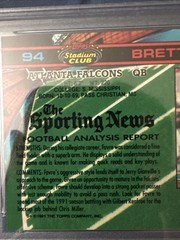 1991 Topps Stadium Club Brett Favre #94 (RC) Error Card