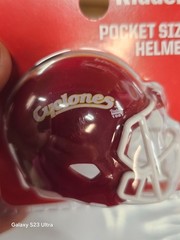IOWA STATE CYCLONES 1987 CLAMSHELL 2026 VERSION NCAA POCKET PRO HELMET RIDDELL
