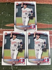 2025 Bowman Draft Riley Quick (3) Card 1st Bowman Lot Twins #BD-23