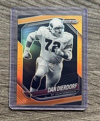 2025 Panini Prizm Black Dan Dierdorf #137 Orange /49