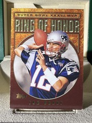 2002 Topps Ring of Honor Tom Brady TB36 Patriots Insert