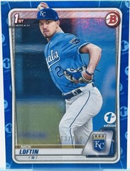2020 Nick Loftin Blue Refractor 1st Edition First Bowman Royals Prospect KC /150