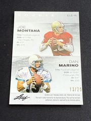 Joe Montana / Dan Marino 2024 Leaf Metal Dual /25 RC
