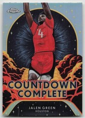 2024-25 Topps Chrome #CC-8 Jalen Green Countdown Complete Refractor
