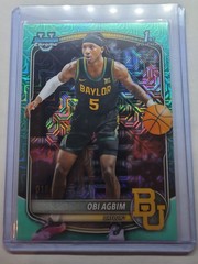 2025-26 Bowman Chrome Obi Agbim Aqua 1st Bowman Mojo Refractor /125