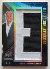 WOW! ALL 6/7 DWAYNE “THE ROCK” JOHNSON UD MOVIE ICONS LETTERMEN “JOE KINGMAN”