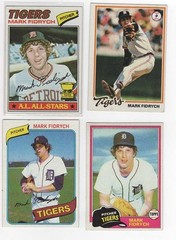 MARK FIDRYCH 1977 TOPPS ROOKIE #265 + 1978 #45, 1980, 1981 DETROIT TIGERS