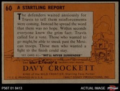 1956 Topps Davy Crockett Orange Back #60 Startling Report 5 – EX