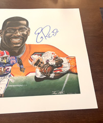 Errict Rhett Bucs Autographed Lithographed Rare Poster #291 of 300 19×24 Inches
