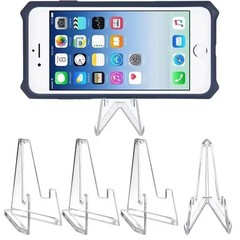 30x Clear Plastic Coin Display Stands Paper Trading Card Easel Small Size Holder