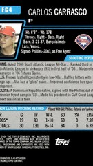 2006 BOWMAN DRAFT CARLOS CARRASCO FG4 FUTURES GAME RELIC MCG 7 PHILLIES