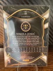 2020-21 Panini Select Concourse Nikola Jokić Red White Orange Flash Prizm 2nd YR