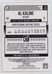 2018 Panini Donruss Press Proof Gold 80/99 Al Kaline #110 HOF lb9